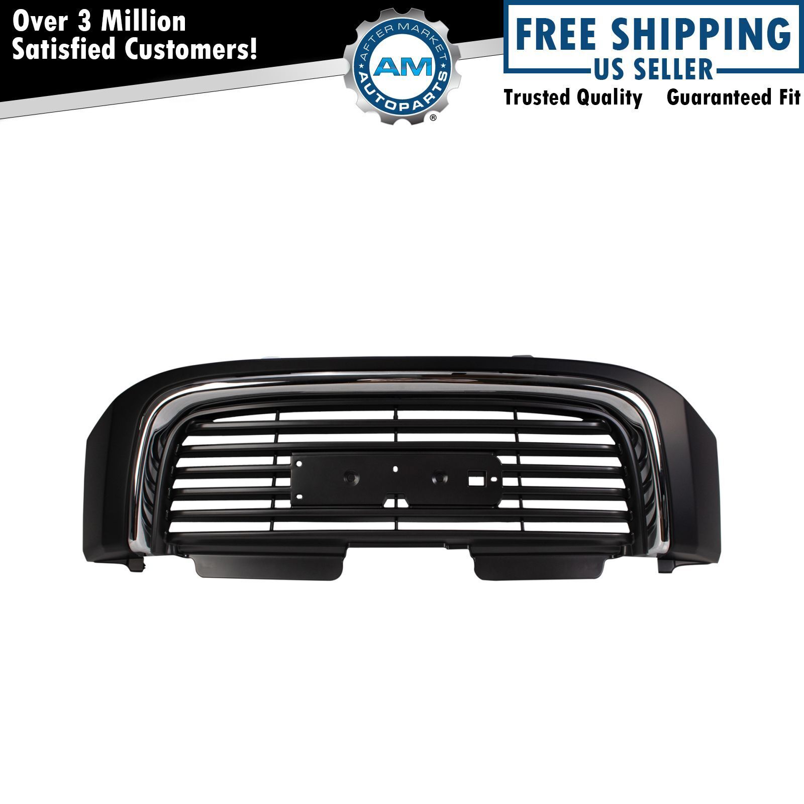 Grille Grill Chrome & Black Front End for GMC Envoy XL XUV