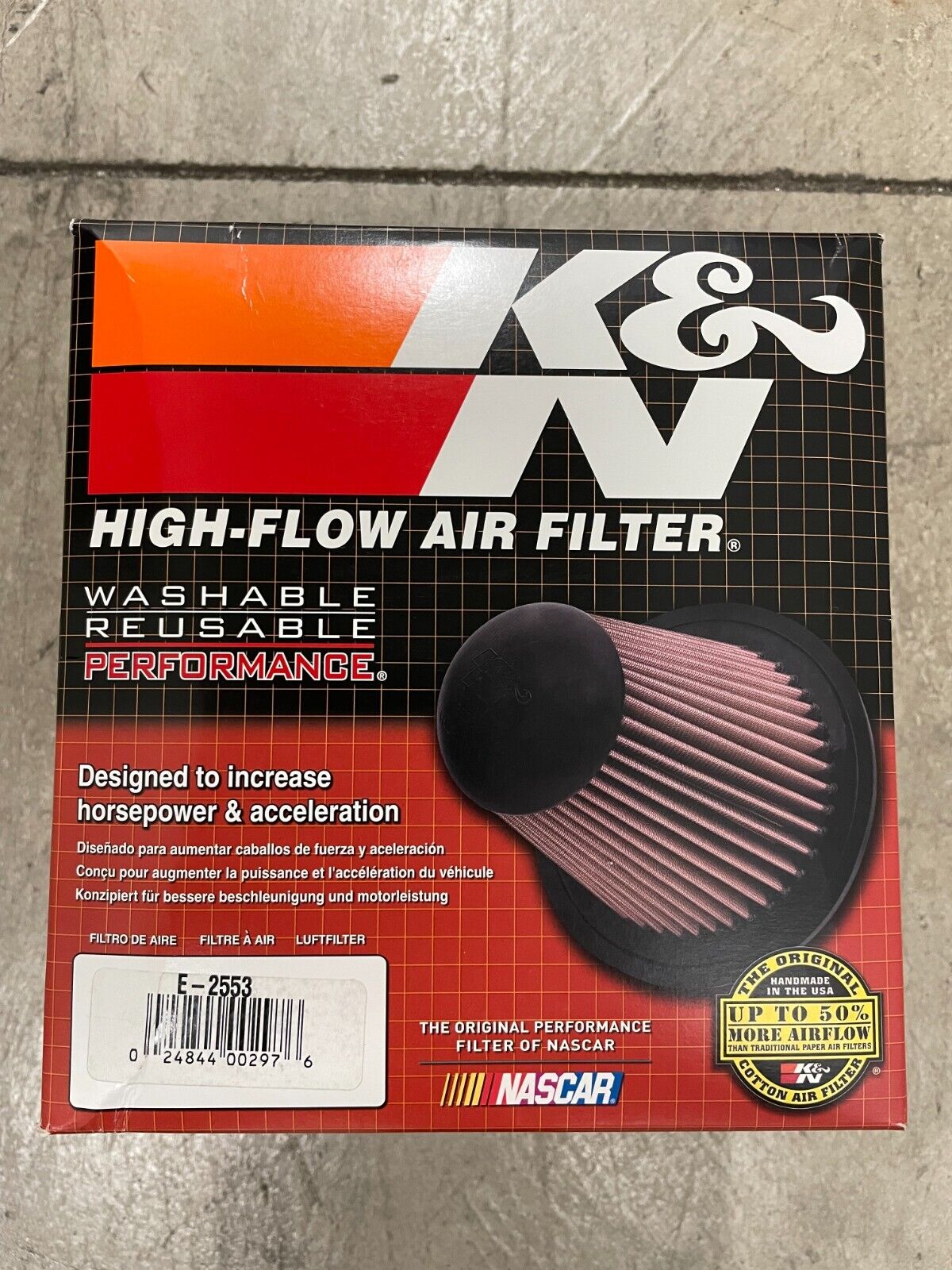 K&N Filters E-2553 Air Filter Fits 85-95 Samurai SJ413