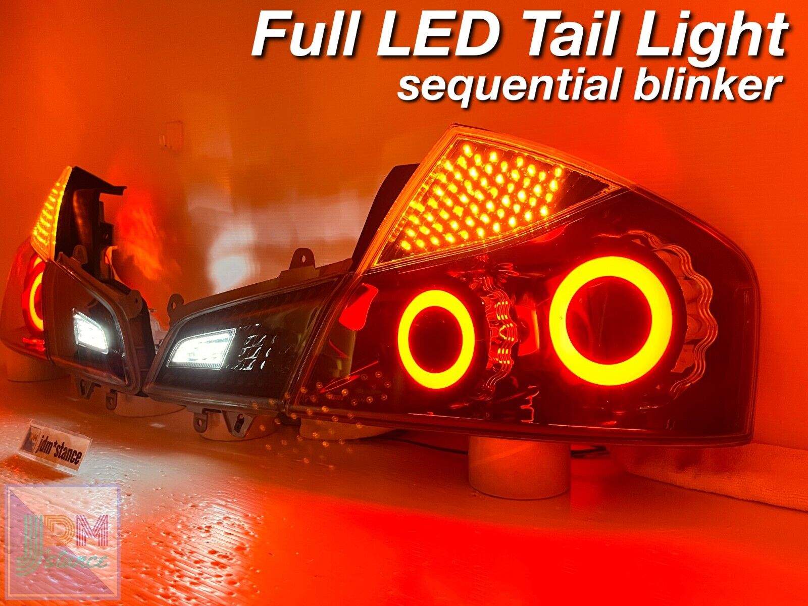 JDM Y50 Fuga Late model 08-10 Clear Lens Full LED Tail Lights OEM M35 M45 300GT