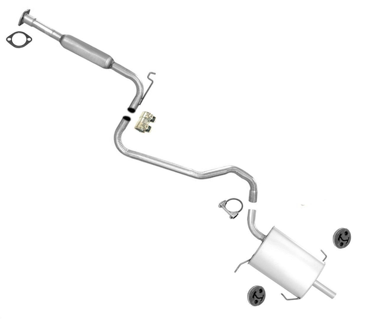 Exhaust System Middle Resonator & Muffler for Nissan Altima 1998-2000 2.4L