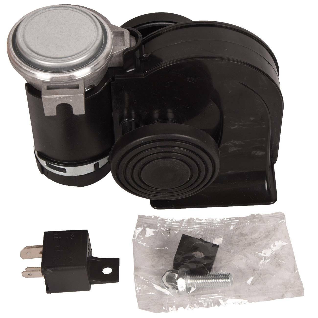 New Loud Electric Air Horn Kit Lower For Motorcycle or ATV - Black 12V
