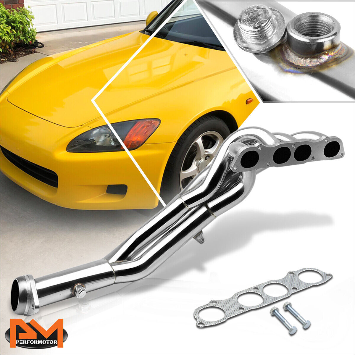 For 99-09 Honda S2000 AP1/AP2 2.0L/2.2L Stainless 4-2-1 Exhaust Header Manifold