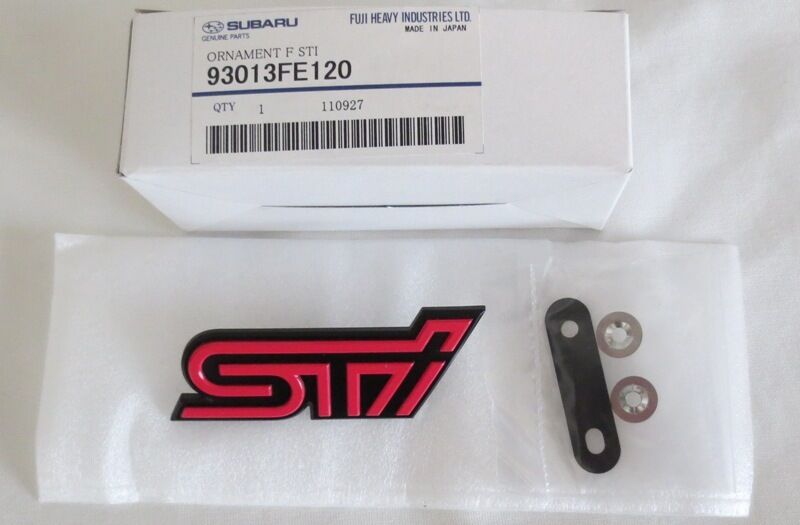 NEW Genuine OEM Subaru STi Pink Grille Badge Plastic Mesh Type 2005 WRX STi NR