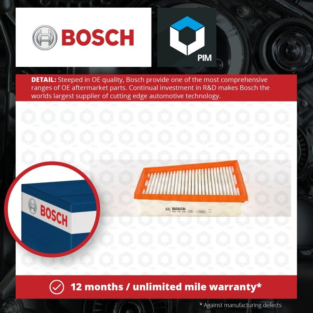 Air Filter fits RENAULT GRAND SCENIC Mk3 2.0D 09 to 16 Bosch 165463884R Quality