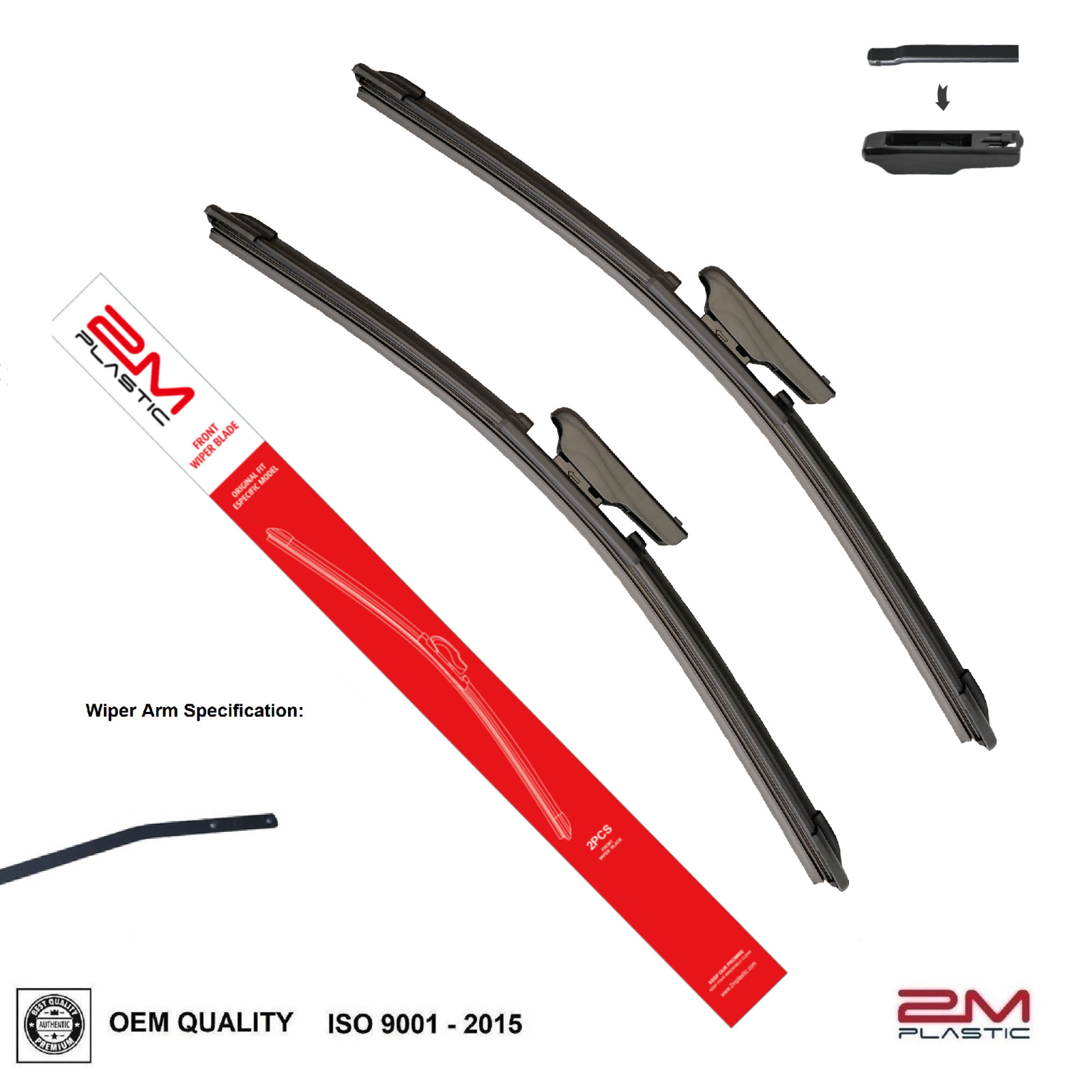 Front Windshield Wiper Blade For Smart FORTWO MKIII 2016-2018 20