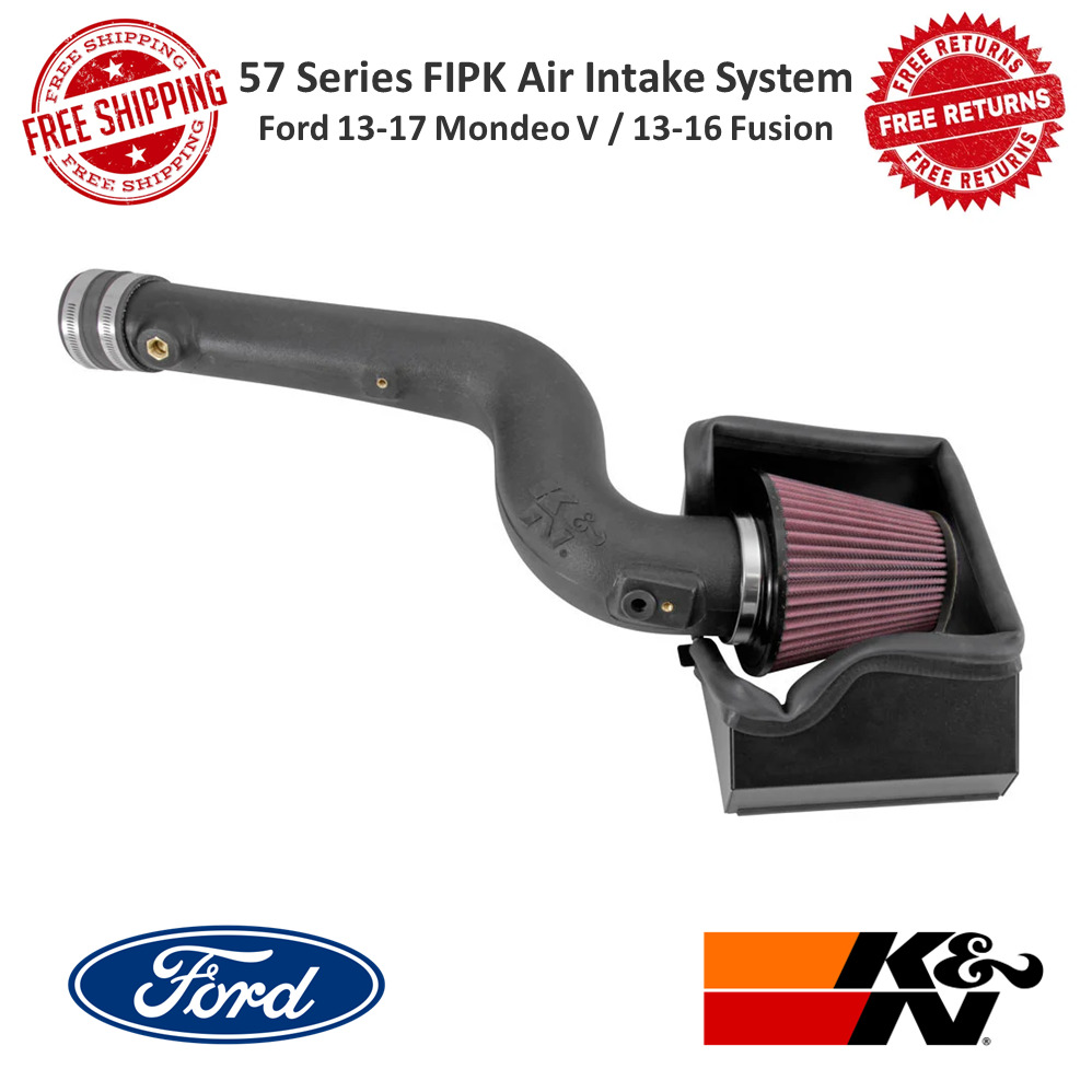 K&N 57 Series FIPK Gen II Air Intake System HDPE Tube For Ford Mondeo V & Fusion