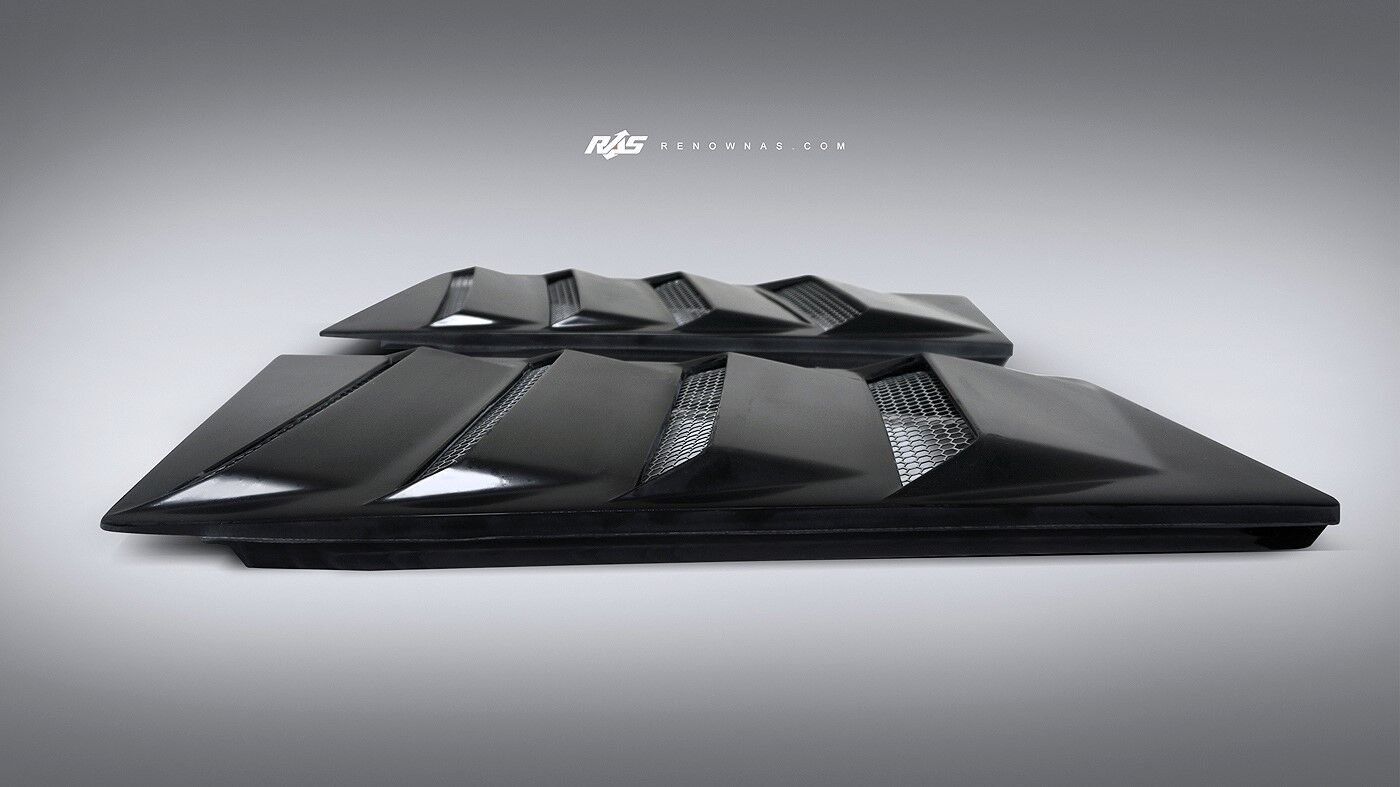 Lamborghini Gallardo 560 570 Carbon Fiber Louvered Rear Engine Vents New 