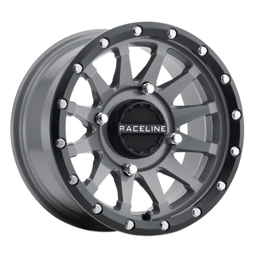 RACELINE A95SG Trophy 14X7 4X110 ET10 Stealth Grey Simulated Beadlock (Qty of 1)