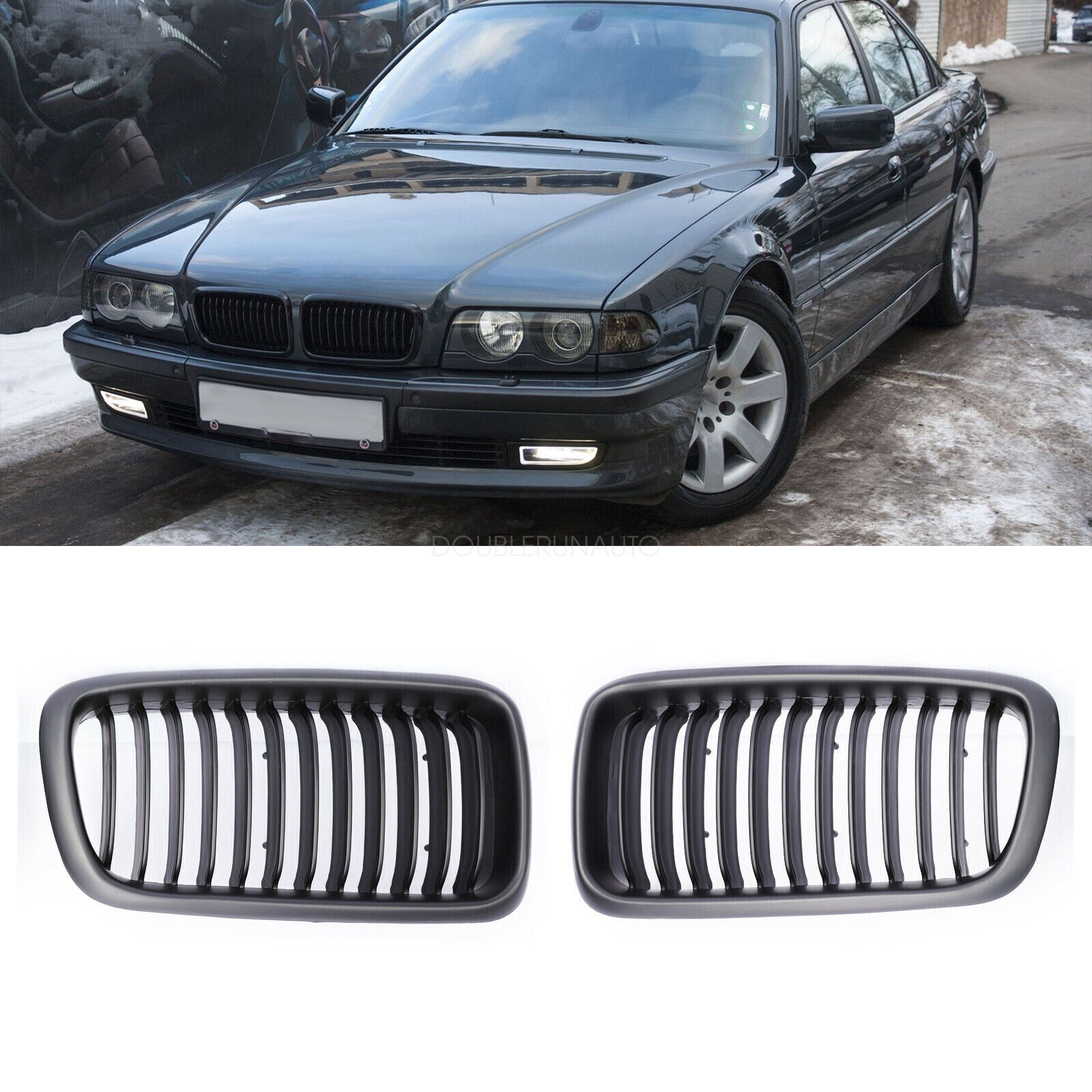 Front Kidney Grille For 1998-2001 BMW E38 7 Series Saloon 4D 740i 740iL 750iL