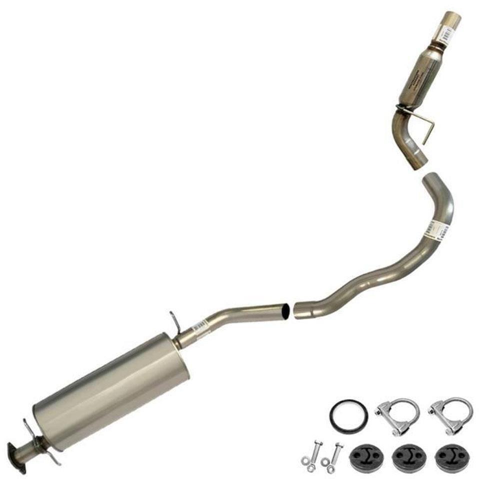 Exhaust System Kit with Hangers + Bolts  compatible with : 2003-06 Navigator