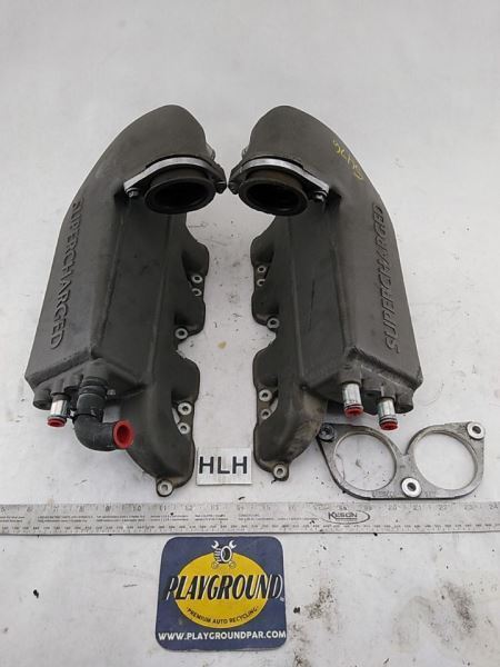 99-03 Jaguar XKR XJR Driver Intake Manifold With Supercharged Option Upper Pair