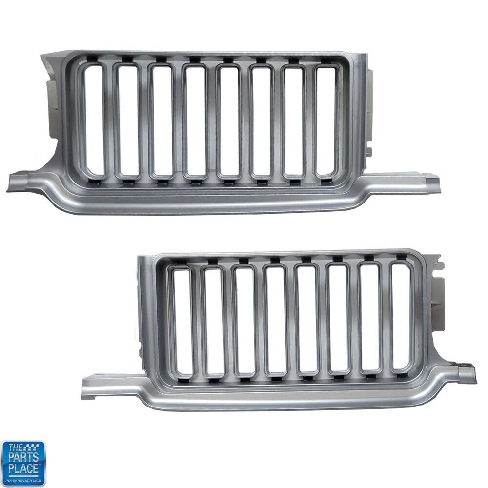 1970 Oldsmobile Cutlass / 442 Grille Grill - Silver Plastic - Pair New