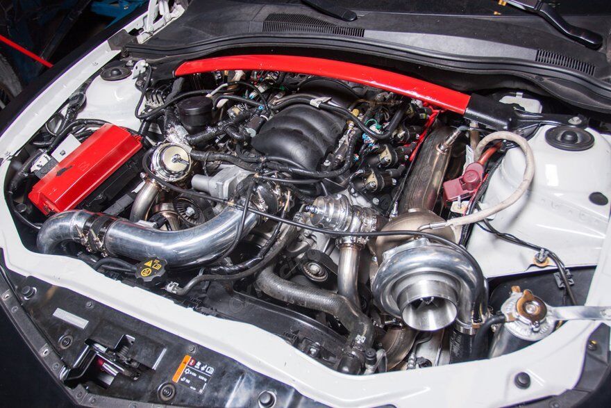 CXRacing Turbo Header Manifold Downpipe Kit For 13-15 Camaro LS3 6.2 NA-T