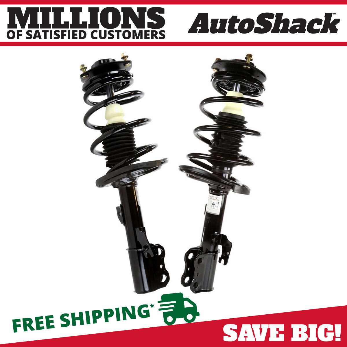 Front Complete Struts Coil Springs Pair 2 for 2004-2006 Toyota Camry 3.0L 3.3L