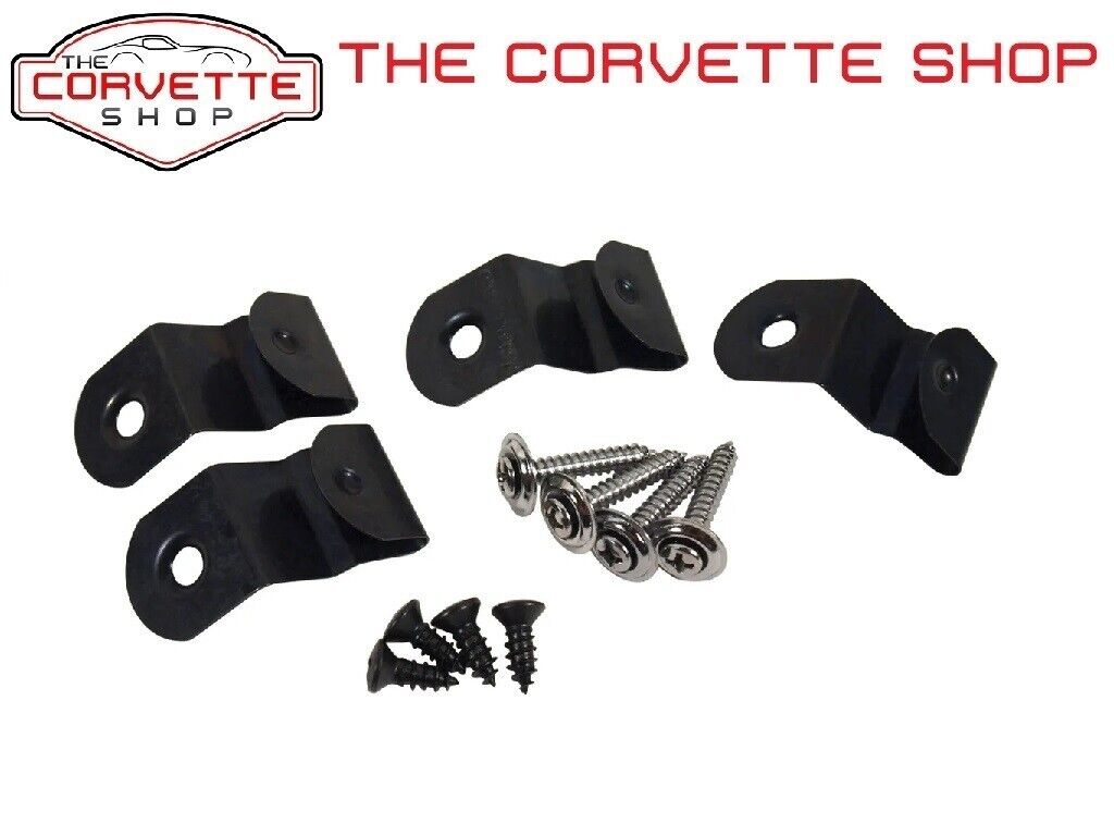 C3 Corvette Door Panel Mounting Kit - Retaining Clips & Screws 1968-1977 43227