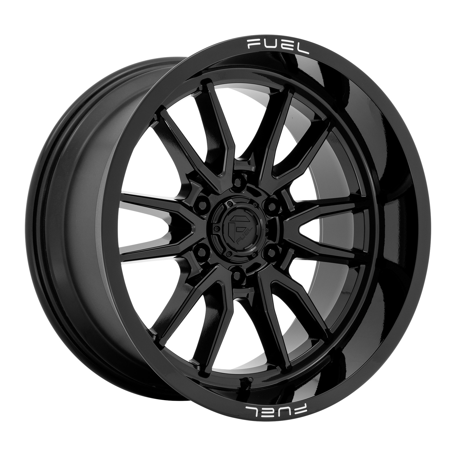 1 New 20X10 6X139.7 -18 Fuel 1PC D760 Clash Gloss Black Wheel/Rim