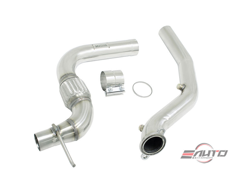 MEGAN 2pc Race Downpipe Down Pipe for Ford Mustang EcoBoost 15-17 2.3 Turbo