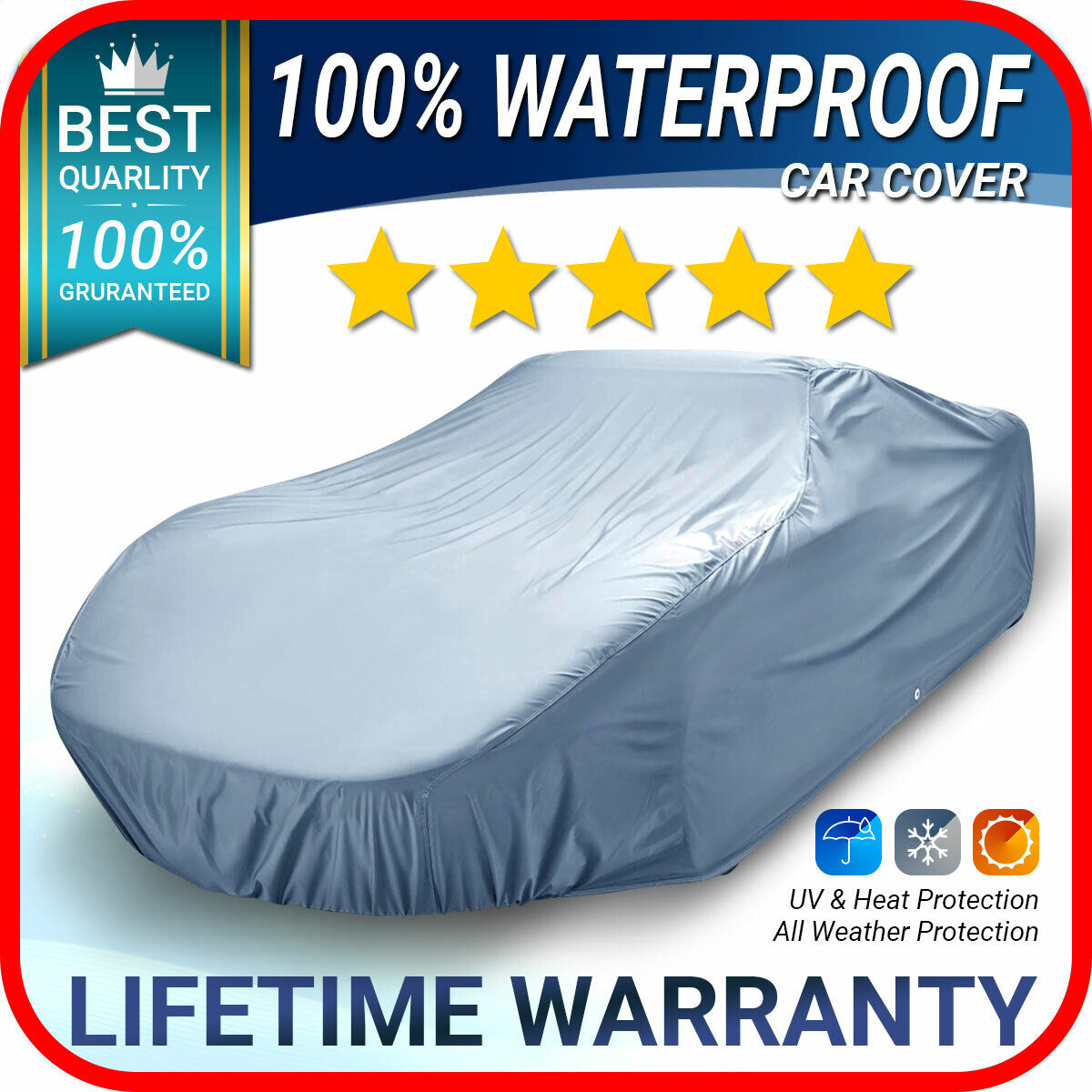 100% Waterproof / All Weather [MERCEDES OUTDOOR] 100% Warranty Custom Car Cover