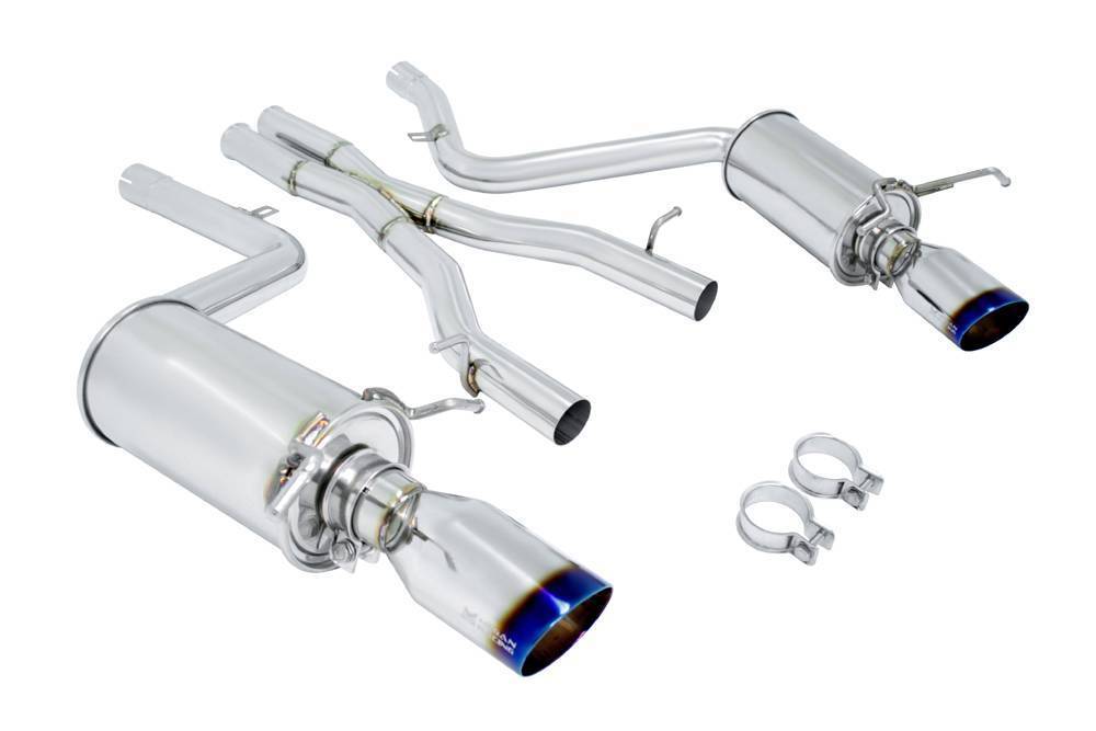 MEGAN RACING OE-RS CATBACK EXHAUST BURNT ROLL TIPS FOR 08-14 BENZ C300 / C350 V6