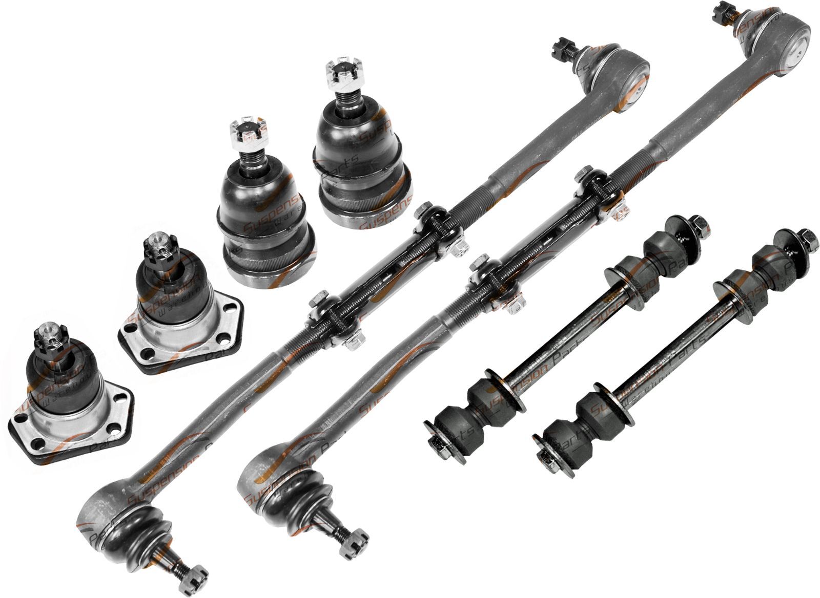 New Kit Ball Joints Tie Rods Sleeve Sway Bar For Gmc Safari Cadillac Deville