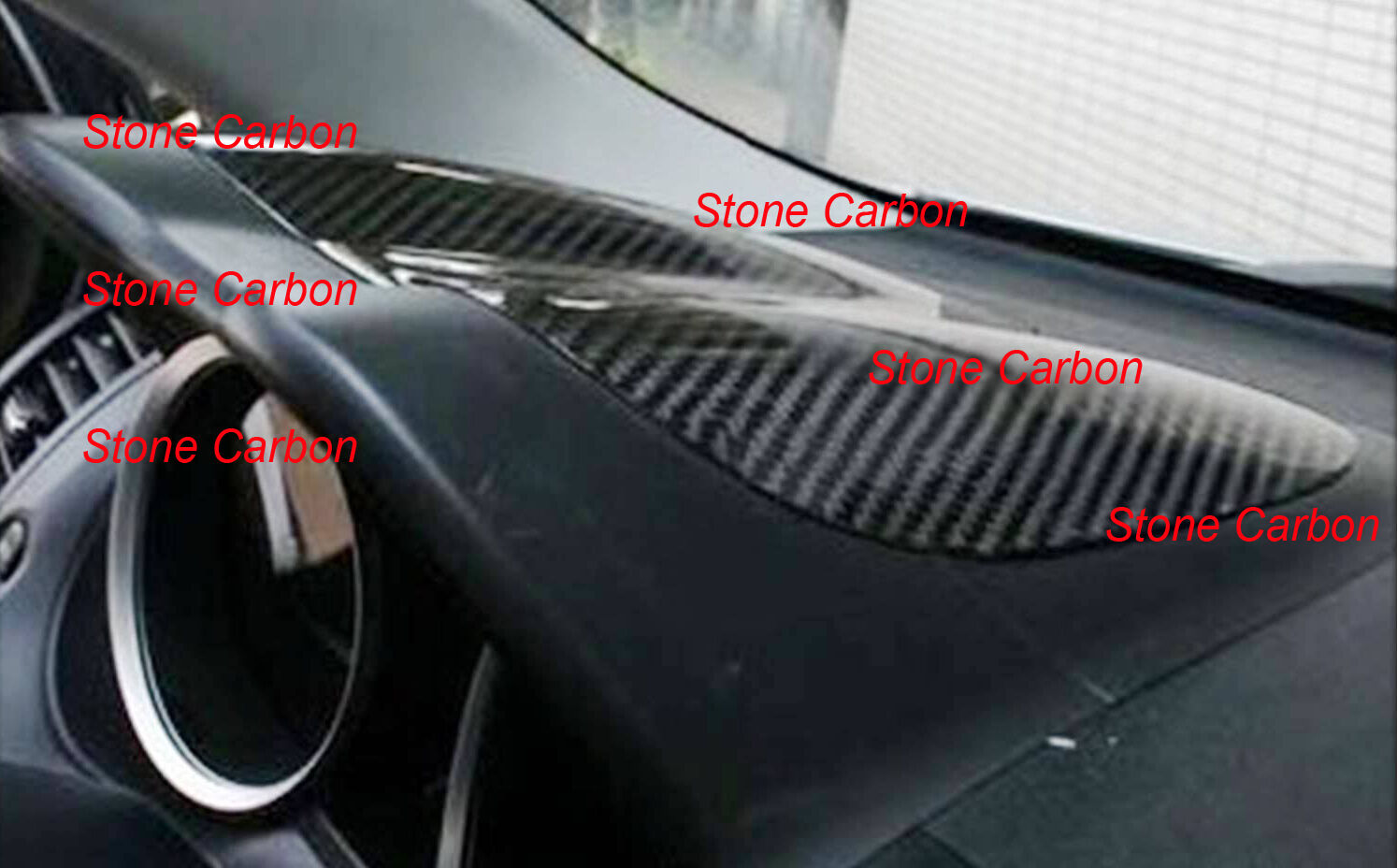 Carbon Fiber Crown Meter Cover Dash Cover Fit For 08-14 Lancer EVO X
