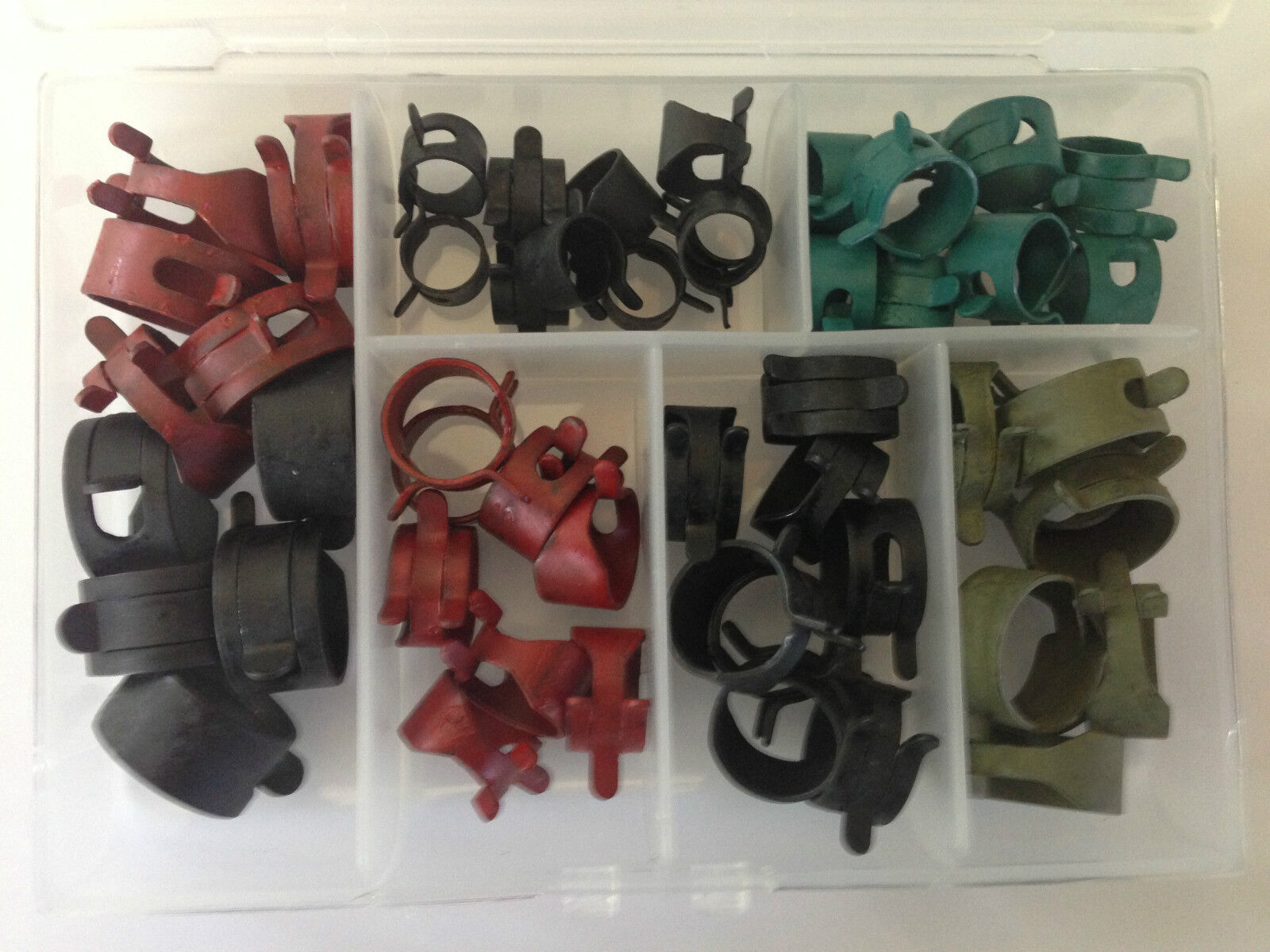 GMC 54x Assortment Vacuum Fuel Hose Pinch Spring Clips Clamps Kit Pack NOS