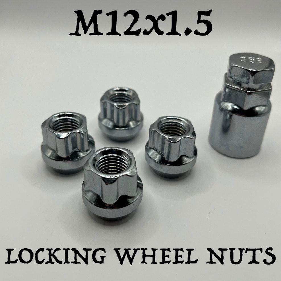 Locking Wheel Nuts M12x1.5 Open Zinc For Toyota Cresta Crown Curren Cynos Estima
