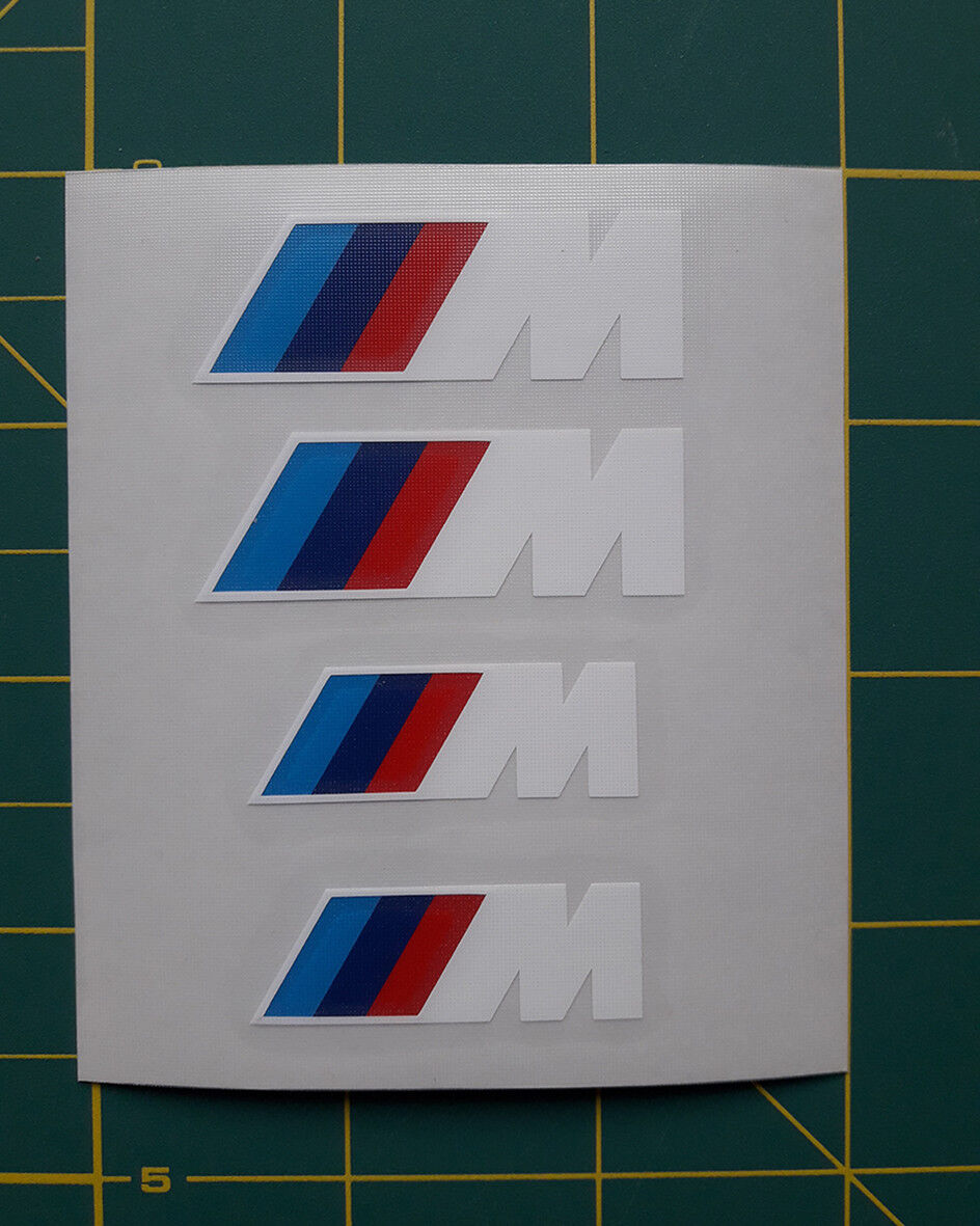 Set of 4 x BMW M tech Brake Caliper Decal Sticker fits M series 320 520 f10 f12