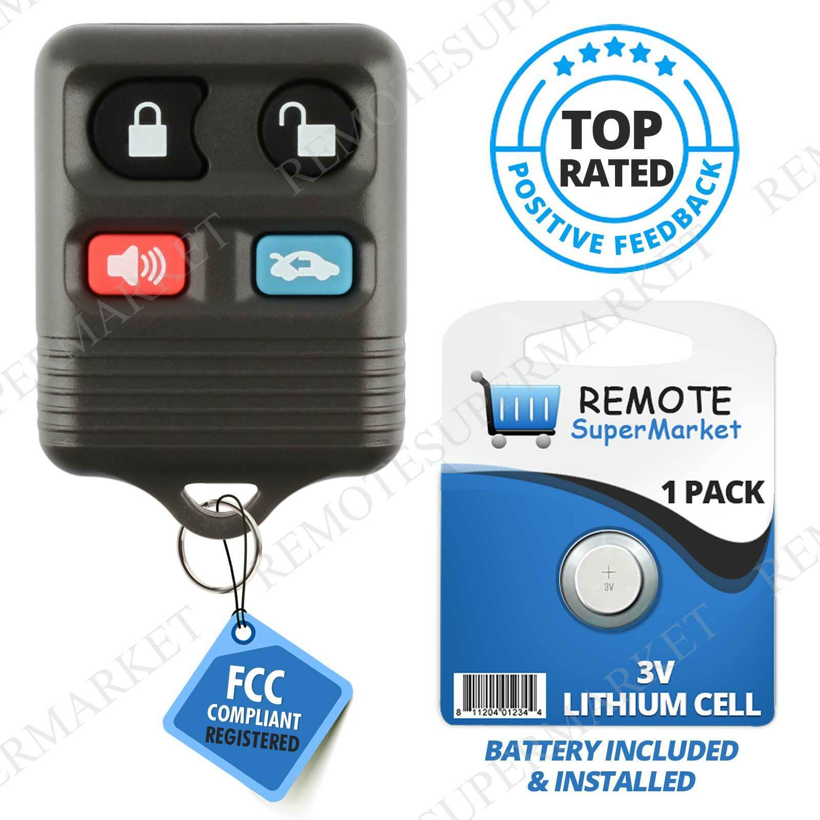Replacement for 1995-2006 Mercury Grand Marquis Remote Car Keyless Entry Key Fob