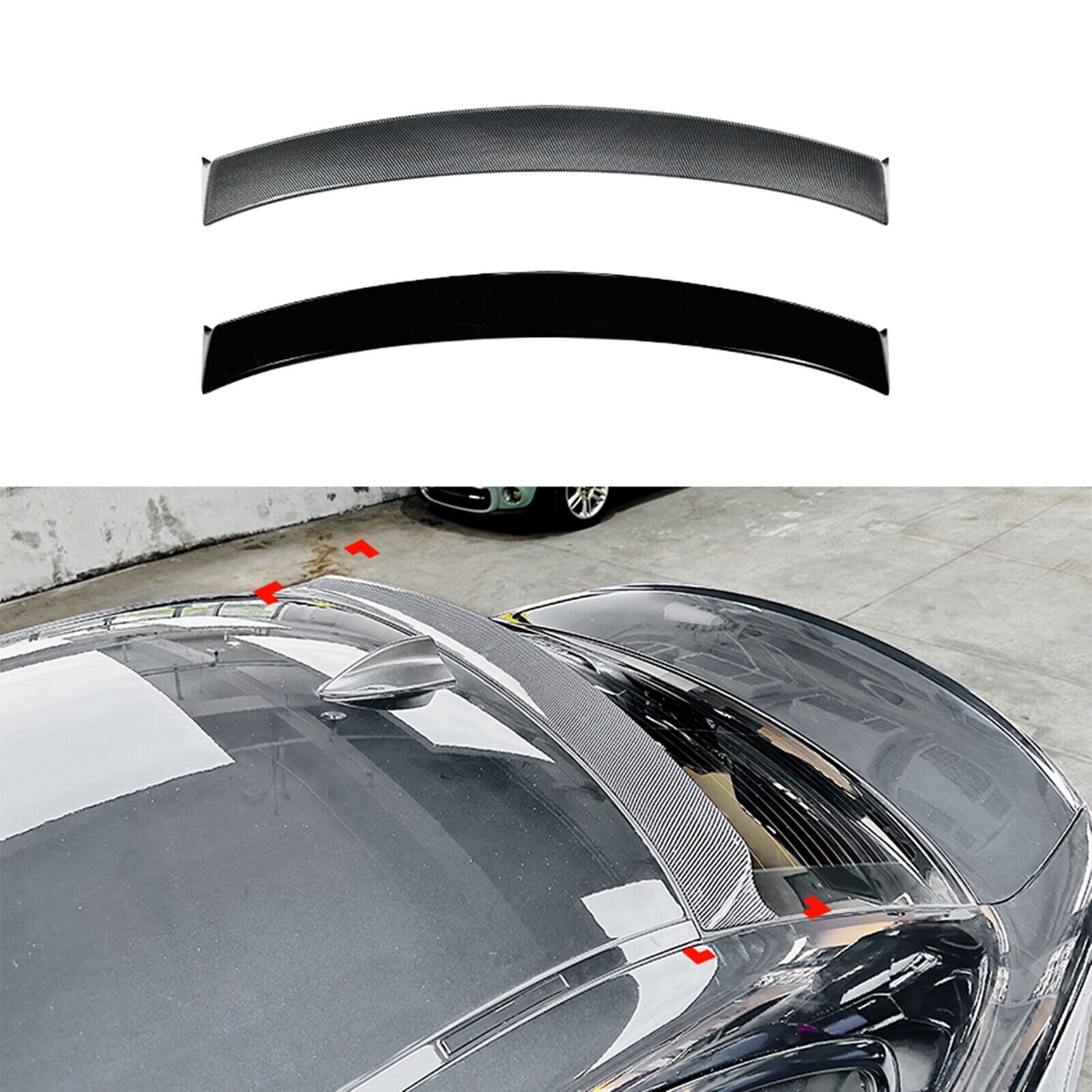 Carbon Look Rear Trunk Spoiler Roof Lip For BMW E82 Coupe 120i 128i M1 2008-2013