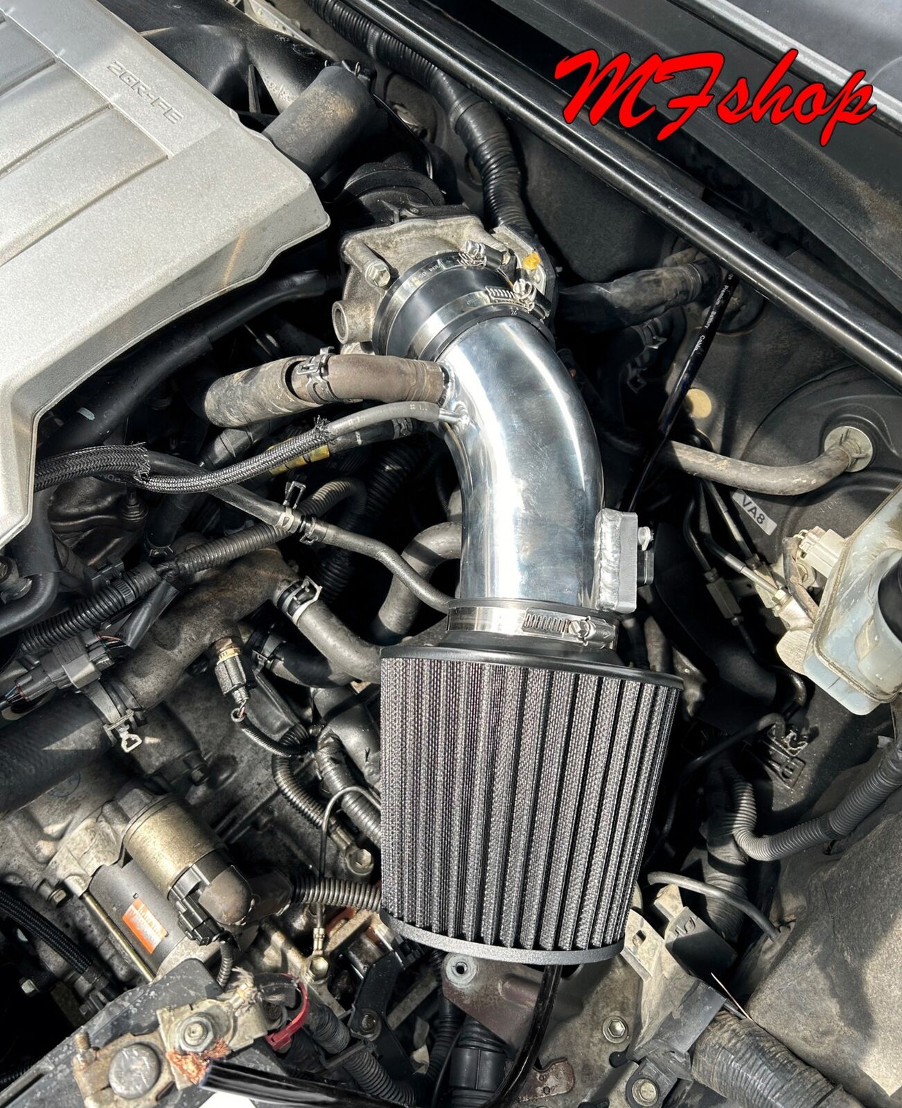 Black Air Intake System Filter Kit For 2009-2015 Toyota Venza 3.5L V6