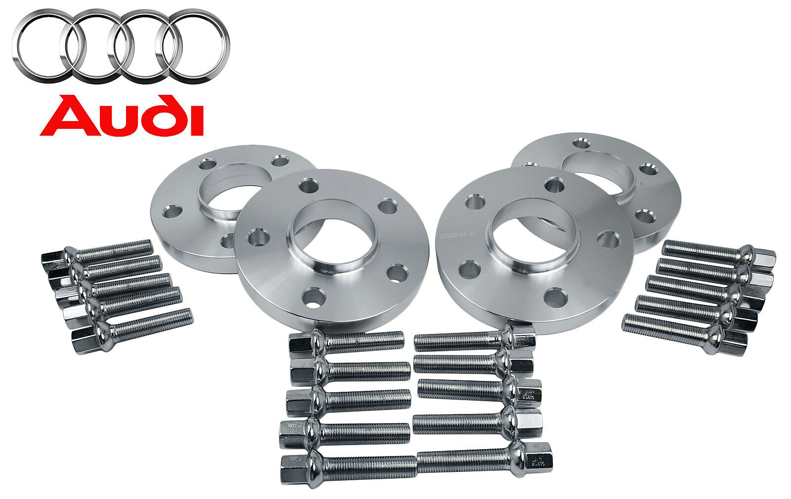 Audi Hub Centric Wheel Spacers Kit (2) 12mm & (2) 15mm Fits: A4 & S4 2009-2014