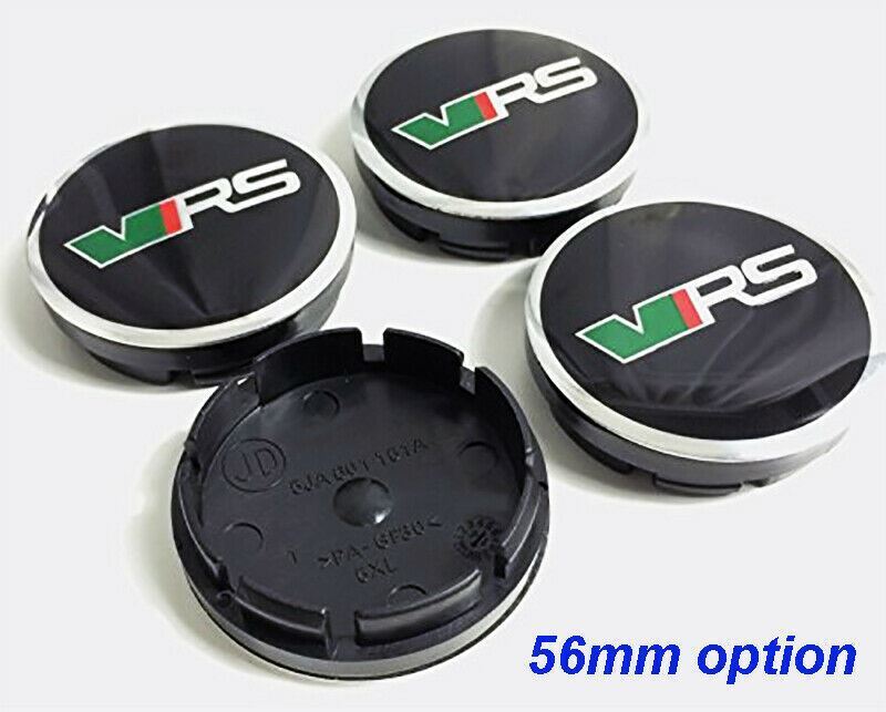 VRS Alloy Wheel Centre Caps. 56mm/60mm diameter Octavia Karoq Scala Fabia Superb