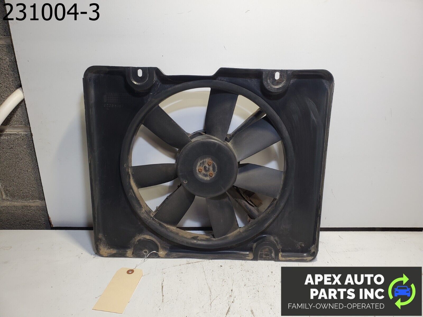 OEM 1984 Pontiac Fiero Radiator Cooling Fan Assembly Oem 2.5l Ac