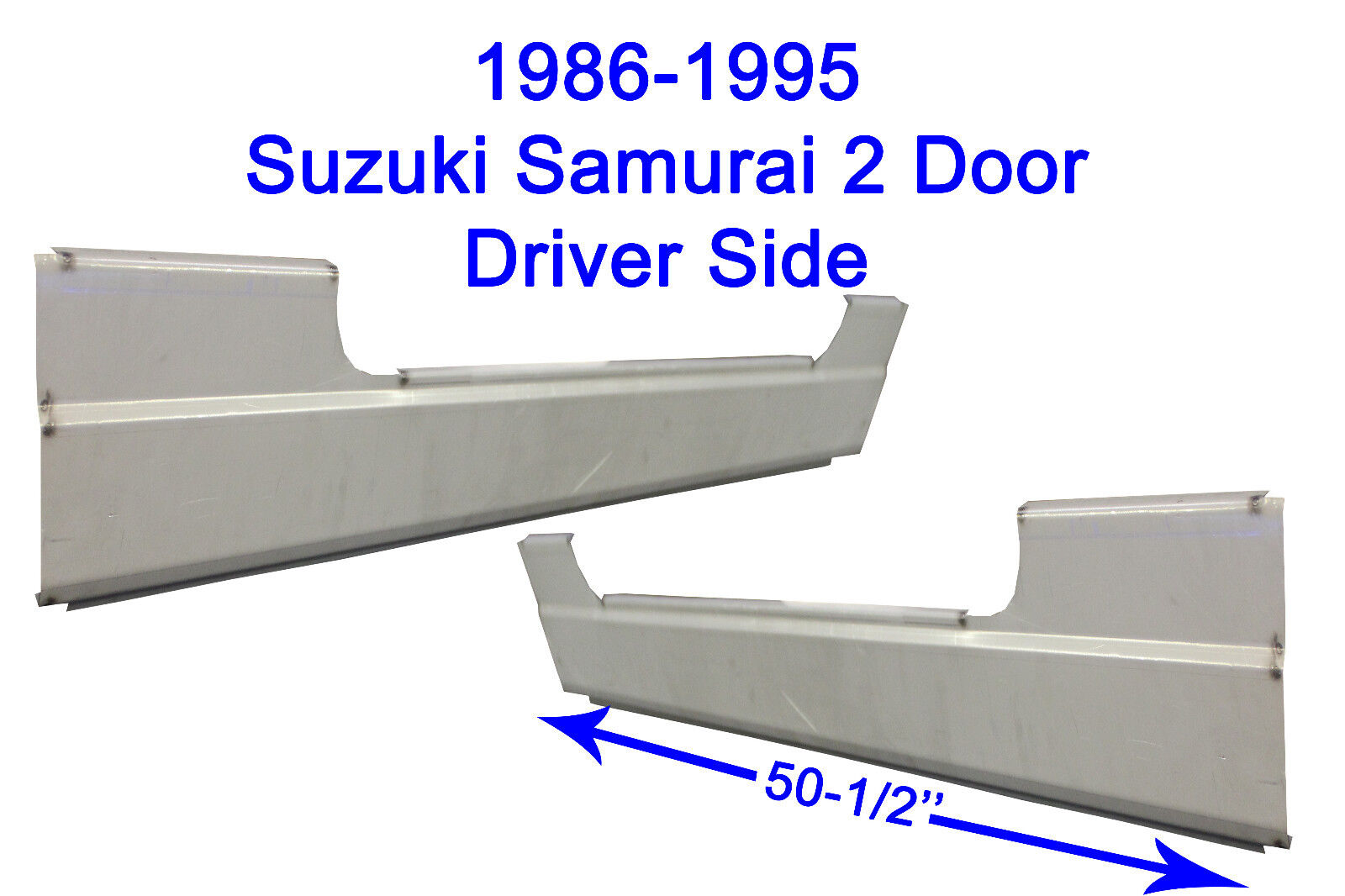 1986-1995 SUZUKI SAMURAI 2DR OUTER ROCKER PANELS PAIR 