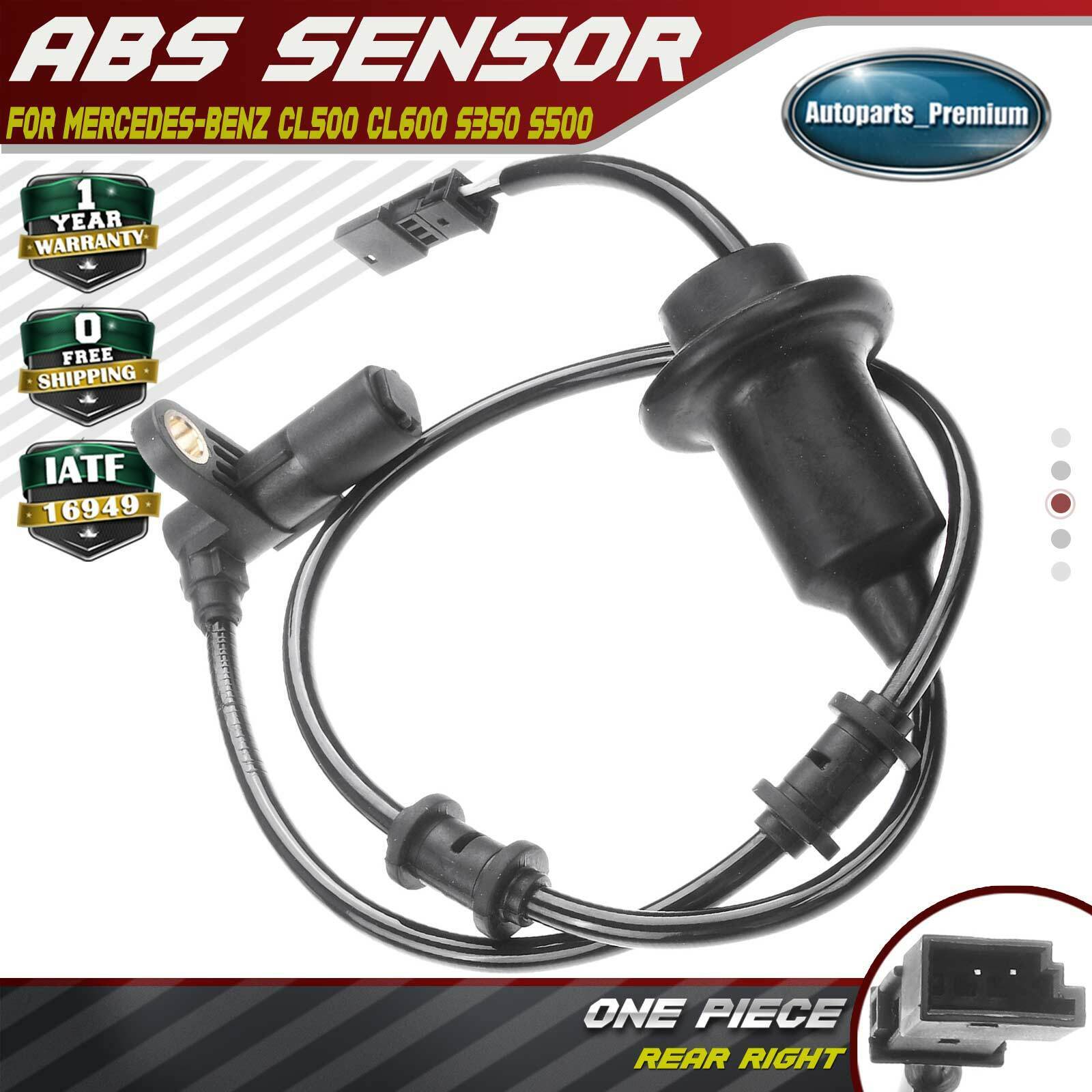 ABS Wheel Speed Sensor for Mercedes-Benz CL500 CL55 AMG S350 S430 S500 Rear RH