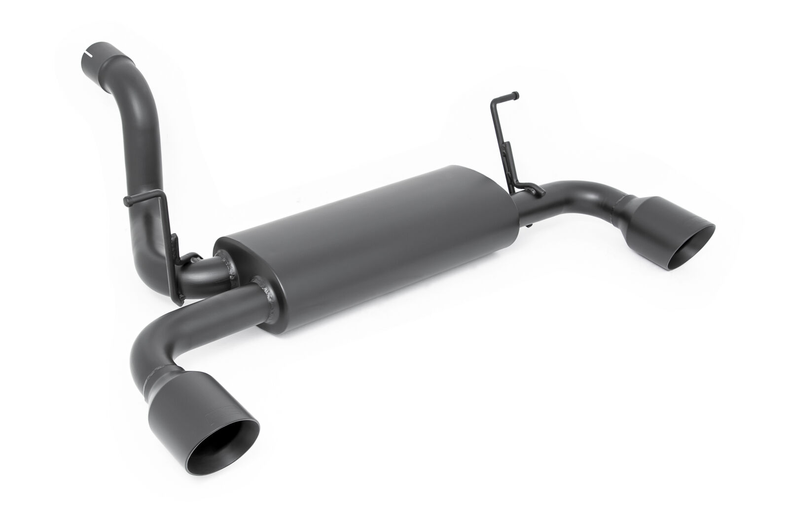 Rough Country Black Performance Dual Outlet Exhaust for 18-24 Jeep JL - 96003