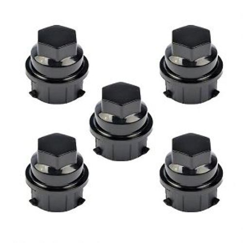 5 Pack Black Wheel Nut Cover M24-2.0, Hex 19mm Fits # 9593028 / 9593228