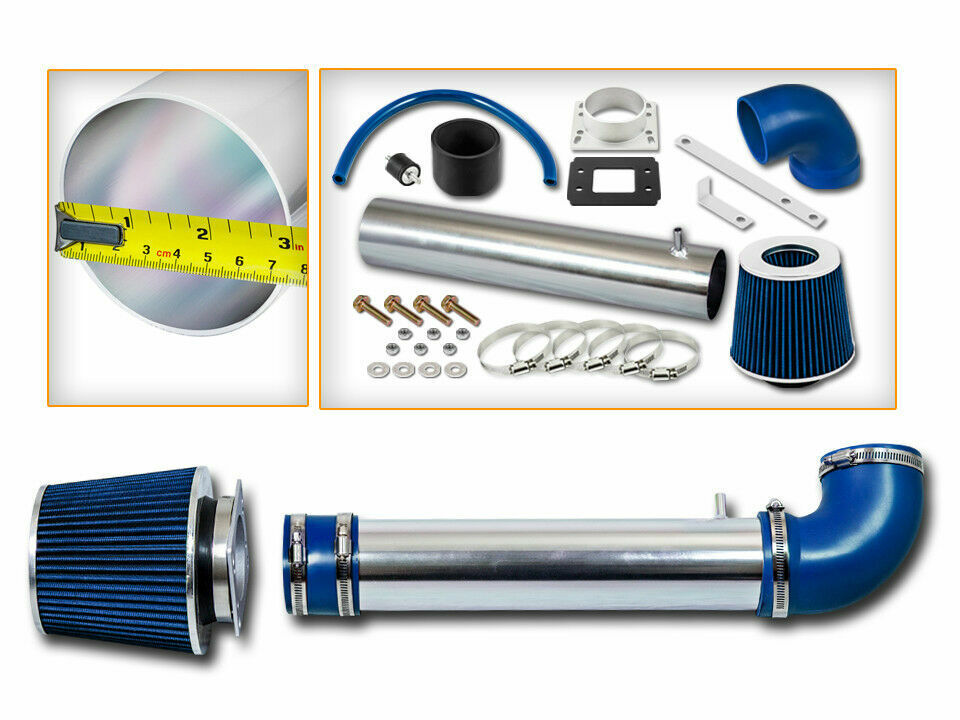 Short Ram Air Intake Kit + BLUE Filter for 88-95 Toyota Pickup / 4Runner 2.4L L4