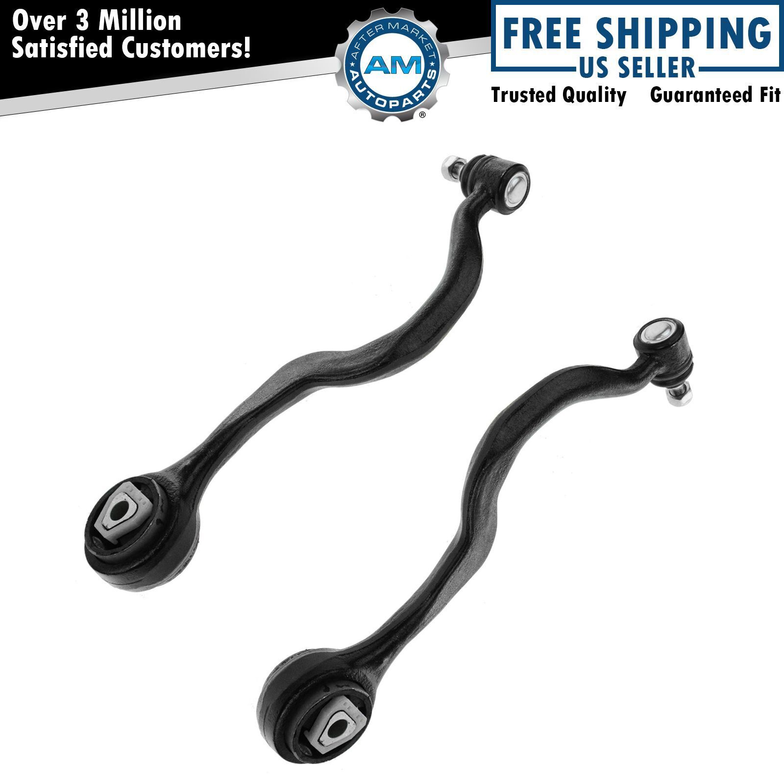 Front Upper Control Thrust Arms Left & Right Pair Set for BMW E34 5 Series