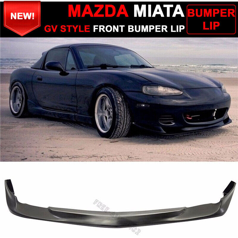 Fits 01-05 Mazda Miata MX-5 Coupe Convertible Gv Style Front Bumper Lip Spoiler