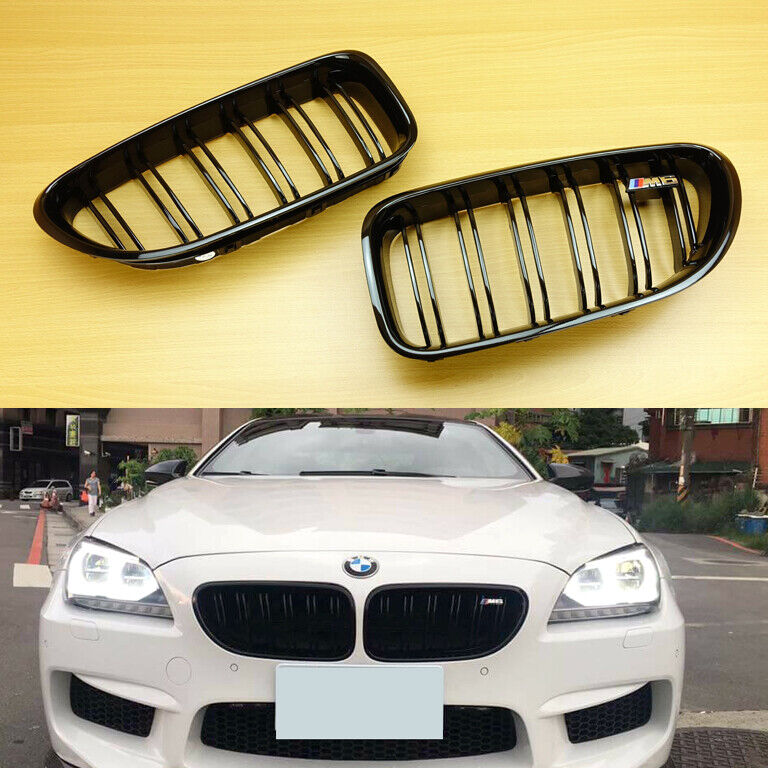 For BMW M6 F06 F12 F13 650i 640i Gloss Black Front Grille New 12-17