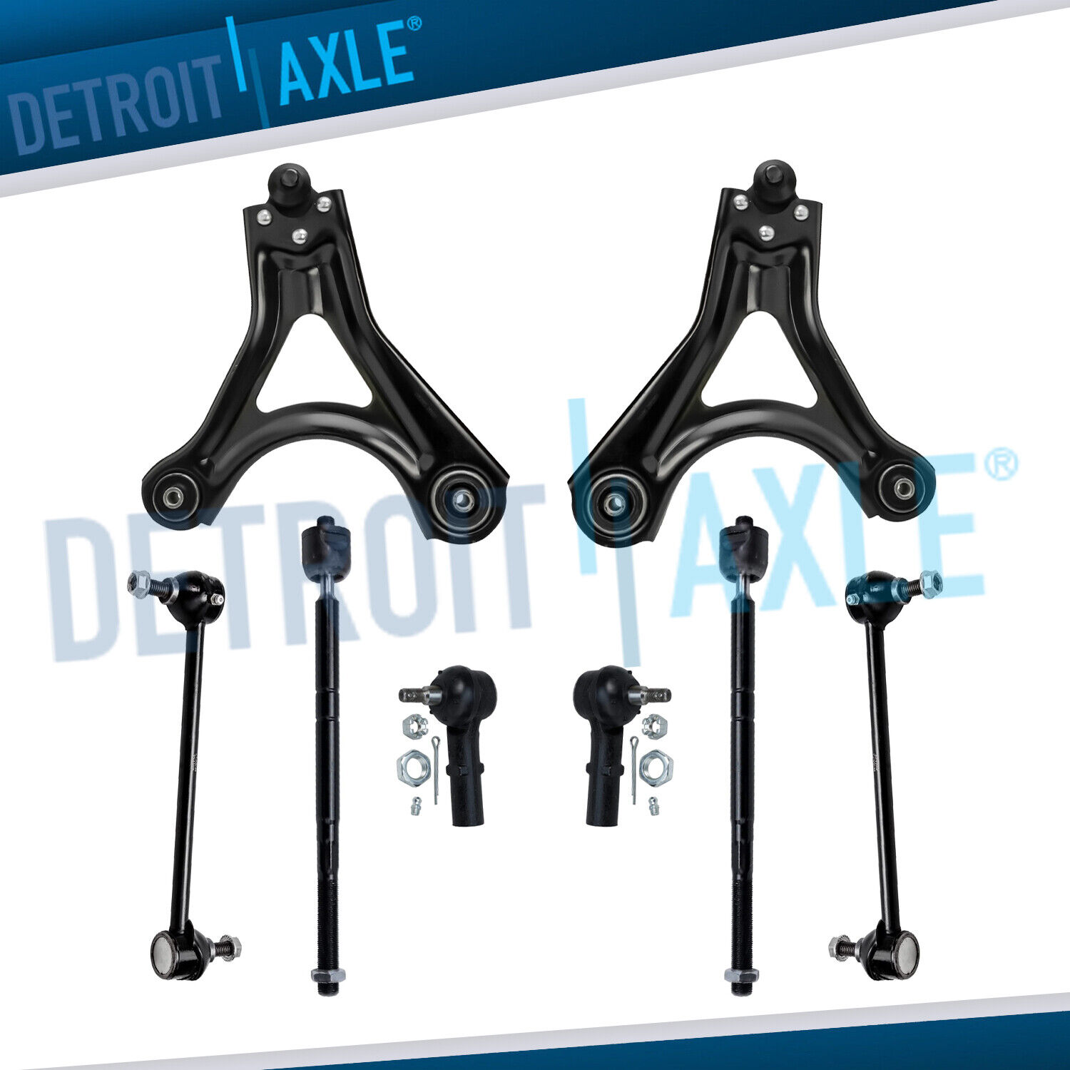 New 8pc Complete Front Control Arm + Suspension Kit For Ford Contour 1998-2000