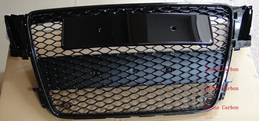 RS5 Style Black Honeycomb Grill Grille For Audi A5 S5 Sportback Sline 09 10 11