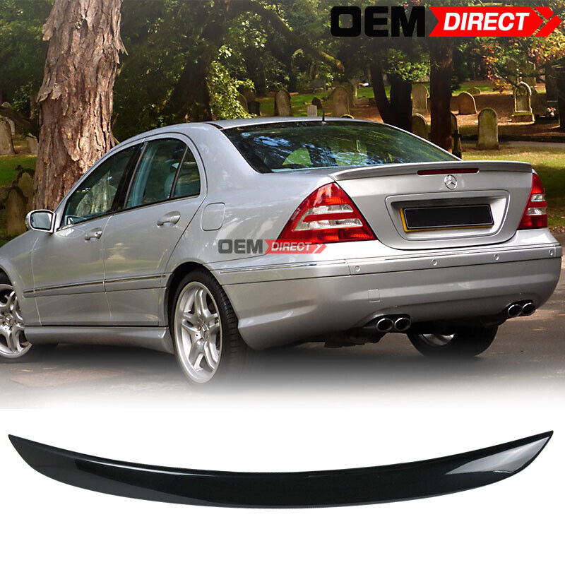 01-07 BENZ C-class W203 ABS AMG Style Trunk Spoiler Painted # 040 Black