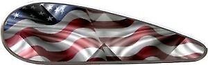 American Flag motorcycle tank vinyl graphic decal set