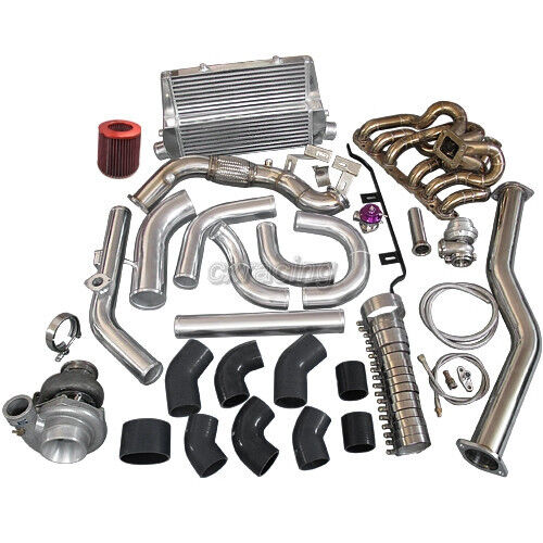 Turbo Intercooler Kit Manifold For 98-05 Lexus IS300 2JZ-GE NA-T Black