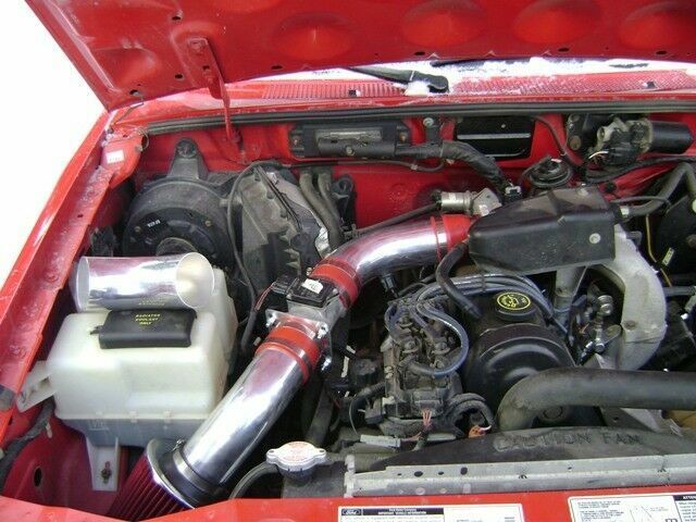 BCP RED 95-97 Ford Ranger Mazda B2300 2.3L L4 Short Ram Air Intake + Filter