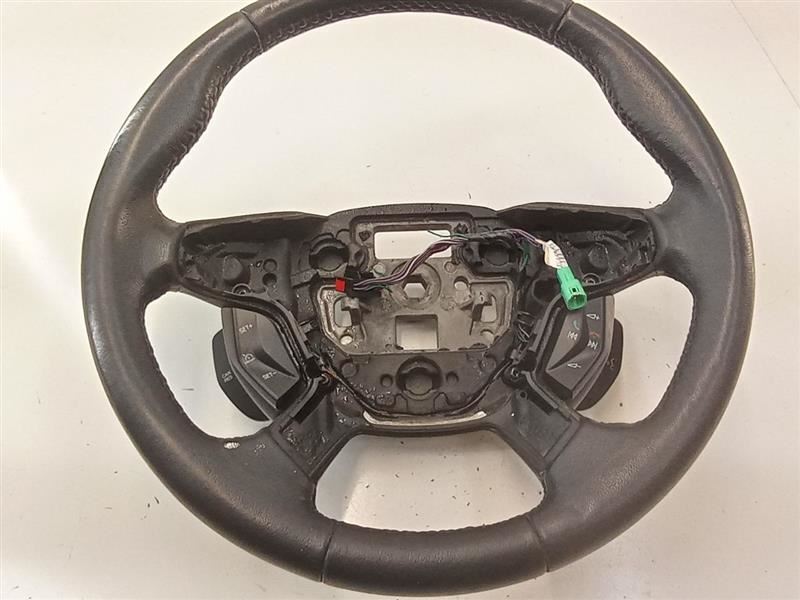 2013-2018 FORD C-MAX STEERING WHEEL W/ SWITCHES BLACK LEATHER OEM TESTED