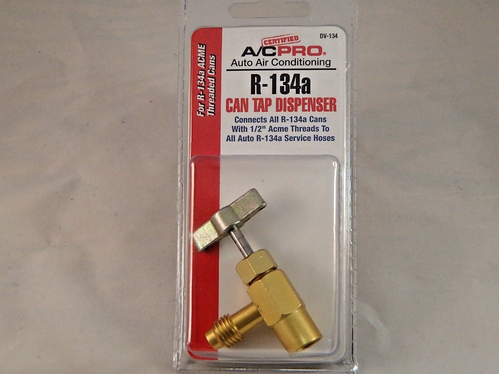 R-134a R-134 AC Interdynamics DV-134 Brass CAN TAP Dispensing Valve 1/2\